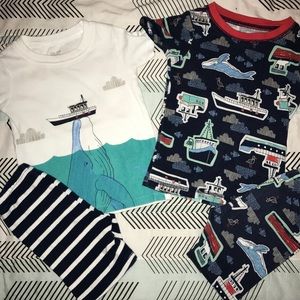 Nautical themed pajama sets
